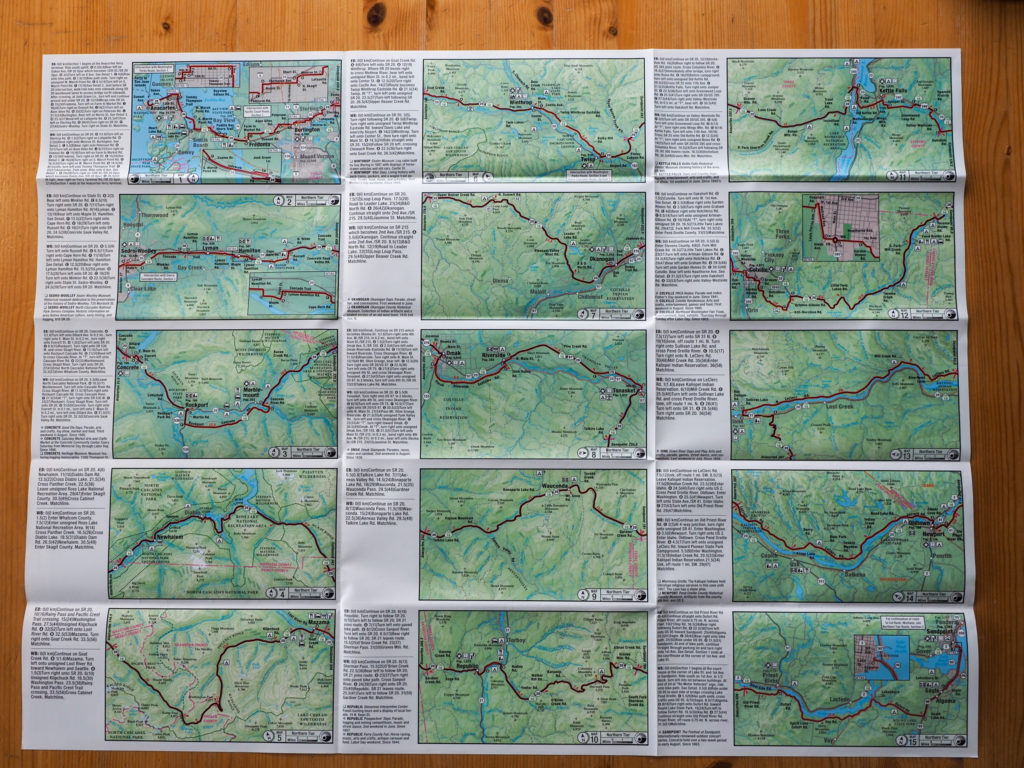 Adventure Cycling paper map
